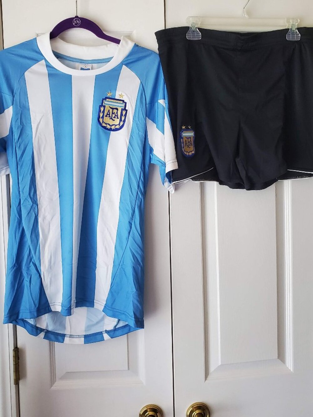 Argentina Soccer Uniform/Costume Adult Small